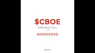 Cboe Global Markets Inc ($CBOE) Q1 2026 Earnings Call