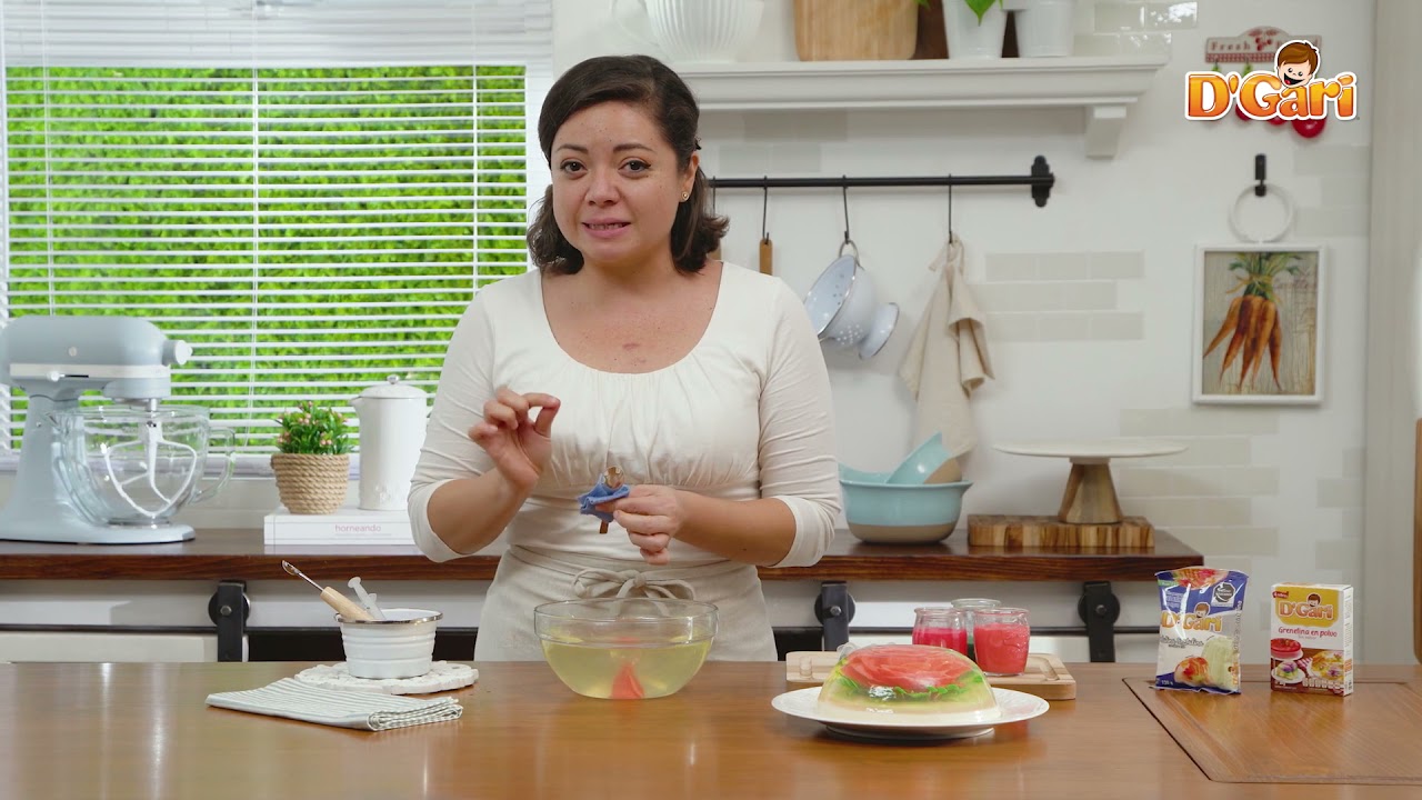 Tutorial para inyectar una rosa en gelatina.