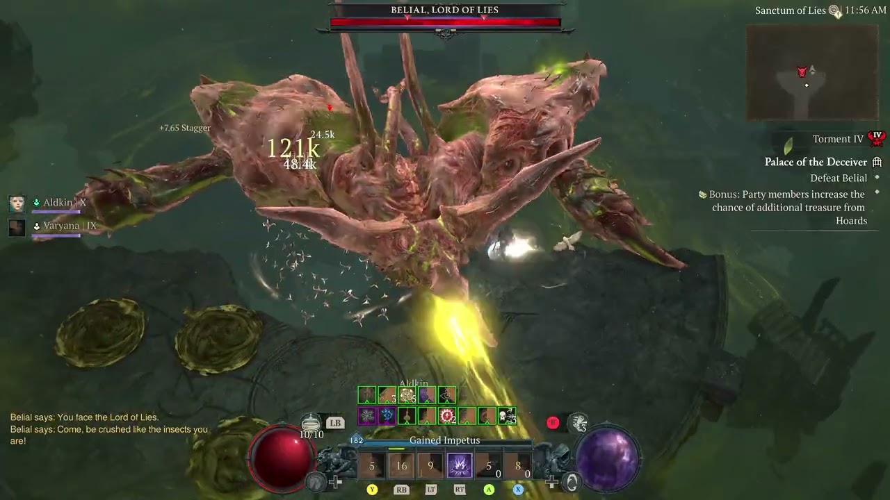 Diablo 4: Belial(Devil incarnate, lord of lies) Boss fight T4