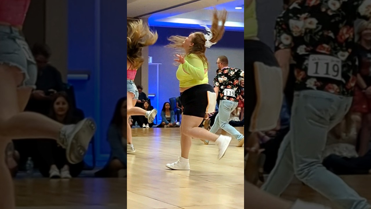 NOTHIN' LIKE A GREAT HAIR TOSS during Line Dance Competition! "3 Tequila Floor" Sunshine n Line 2024