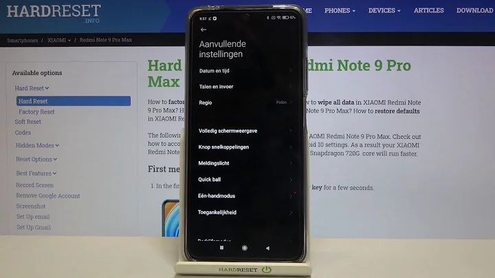 How to Change System Language in XIAOMI Redmi Note 9 Pro Max – Language Settings