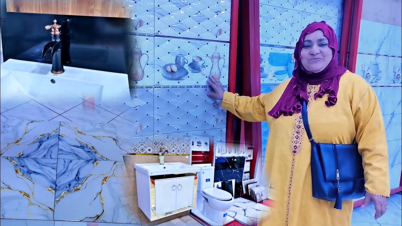 جولة في سوق تيكيوين بأكادير(أم محمد الشيضمية كتختار الفيانس للكوزينة والدوش) 😍🛣️🌏🆕