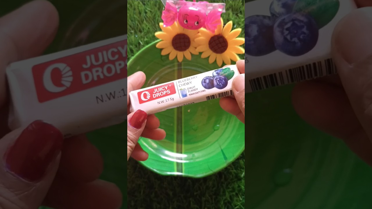 🍇🍇Yummmy Chewy Juicy Drops Blueberry  Chewy Fruit Candy 
