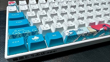 Royal Kludge RK100 : Keycaps Coral Sea