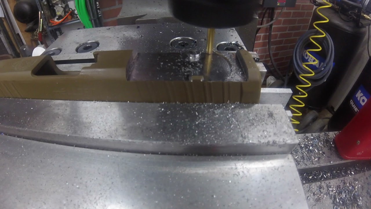 CNC Milled RMRcc Cut on Springfield Hellcat Slide