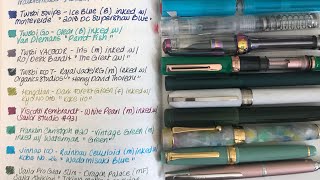 March 2023 Currently Inked Fountain Pens
Good morning everyone,
Just thought I would share with you my currently inked pens for March 2023. I am still writing 4 dry from my December massive inking up of all my pens. I am enjoying writing with all of these for various reasons, mostly they all give me a different writing experience depending on what ink I put in them.
Until next time, take care and stay safe π March 2023 Currently Inked Fountain Pens