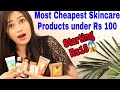 😱Rs15से Startingसबसे सस्तेSkincare Routine Teenagers&Adult(सबकुछUnderRs100)Most Cheapest Skincare