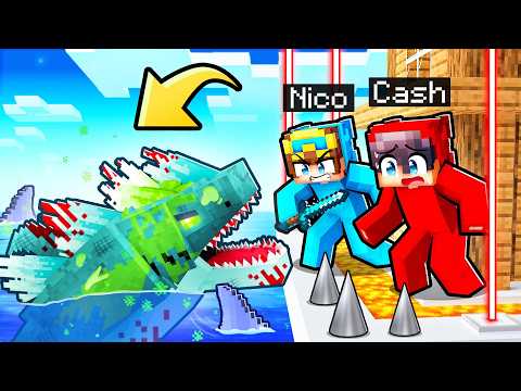 SECURITY HOUSE vs MUTANT SHARKS in Minecraft!