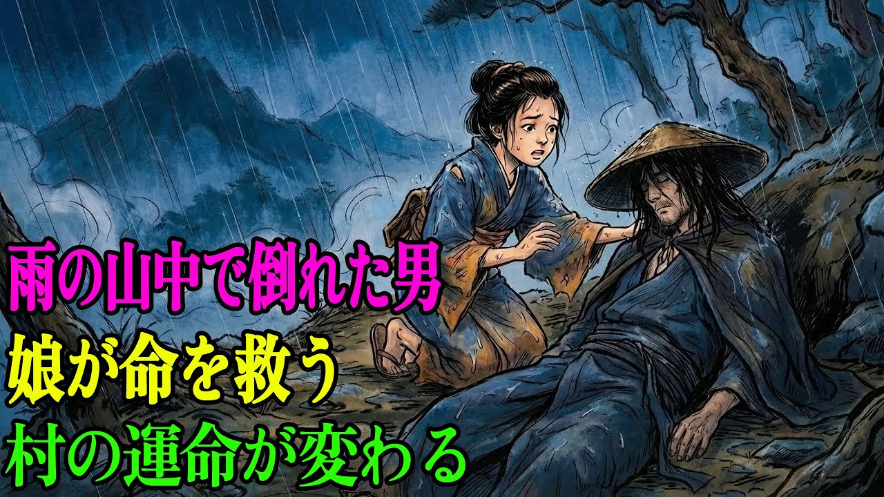 雨の山中で倒れていた男を救った娘。その正体が明かされ、村の運命が一変した | 野談 | 伝説 | 昔話 | 説話 | 民話