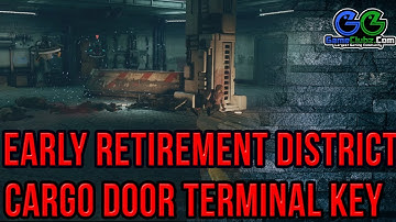 The Outer Worlds Early Retirement District Key Location | Unlock Byzantium Cargo Door Terminal