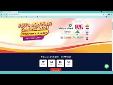 Cổng thông tin việc làm Job Fair 2021 từ trường Đại học Văn Lang 2021 - youtube