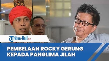 Rocky Gerung Merespon Tantangan Panglima Jilah soal Dugaan Hina Jokowi
