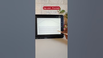 100 aari embroidery tracing designs in PROCREATE | DAY 3