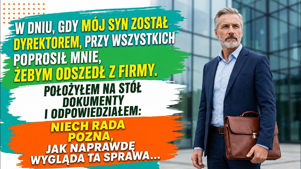 Stałem na bankiecie z kieliszkiem wina, kiedy mój własny syn, przy dwustu osobach, powiedział do mnie: „Marek, nie musisz już tu przychodzić. Jesteś zwolniony. Ochrona cię odprowadzi”. Jego...
