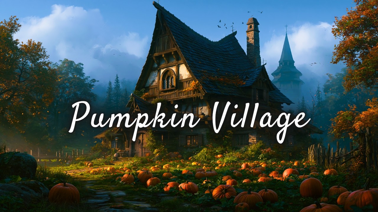 The Forgotten Pumpkin Village | 8h of Autumn Fantasy Music | Peaceful Cozy Music for Sleep and Study