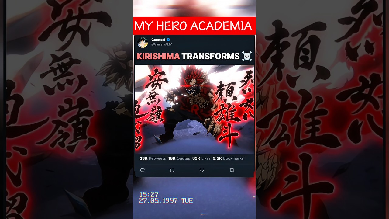 KIRISHIMA transforms ☠️ | #myheroacademia #edit #mha #amv #anime