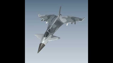 Jetfighter aircraft concept 3D model from CGTrader.com