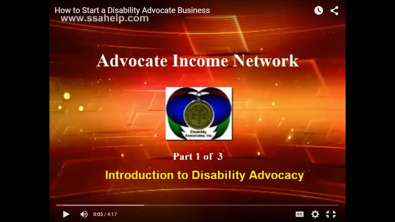How to Start a Disability Advocate Service Part 1 YouTube