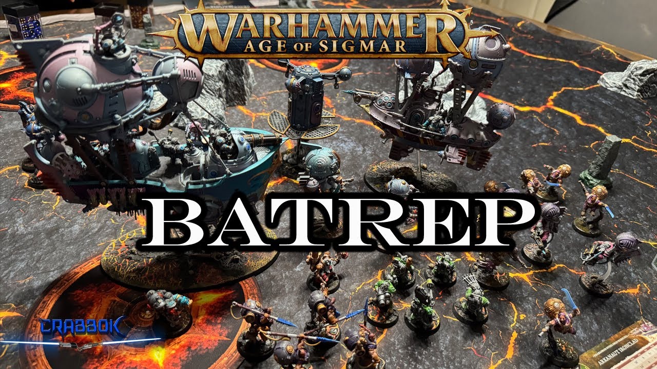 New Kharadron Overlords Battletome and Units - Warhammer AoS Battle Report - Seraphon vs KO