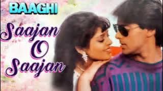 Sajan O Sajan - Lyrical Video | Baaghi | Salman Khan & Naghma | 90's Evergreen Sad Songs
