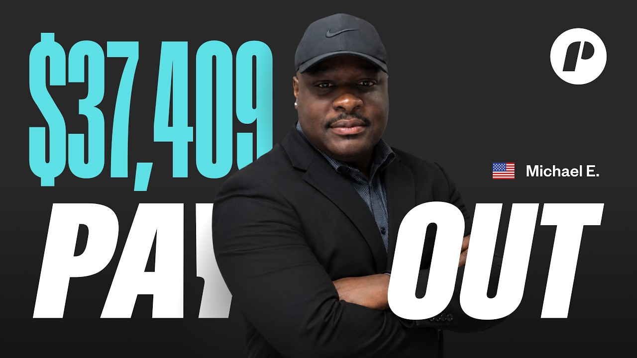 He Couldn’t Afford $25K to Day Trade. Now He’s Funded at $200K | Michael E. 📈 $37,409 Total Payouts