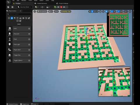 3D Procedural Maze Generation & Smart Enemy Pathfinding | Pac-Man Style AI in Unreal Engine