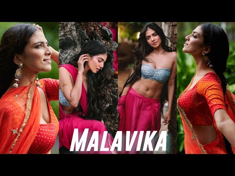 Malavika Mohanan Saree 💕 dazzling ⚡ #malavika #malavikamohanan