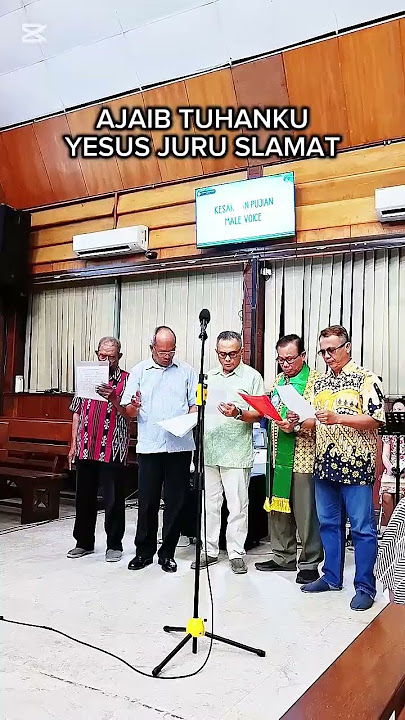 AJAIB TUHANKU YESUS JURU SLAMAT - MALE VOICE #praiseandworship