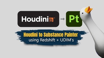 SideFX Houdini to Substance Painter Workflow (Rendering with Redshift + UDIM