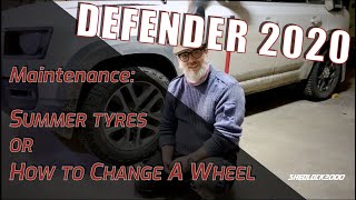 Changing a Wheel on the New Defender and How to Jack a Land Rover with Air Suspension #newdefender