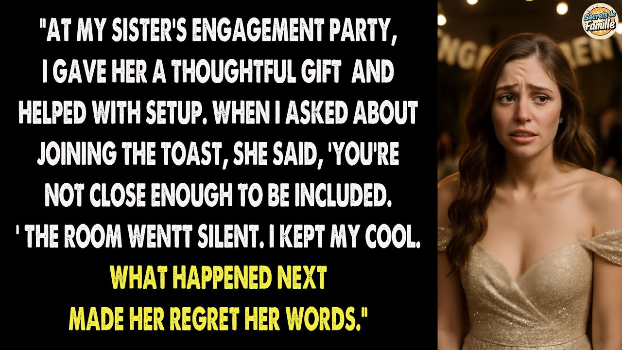 Lors Des Fiançailles De Ma Sœur, Je Lui Ai Offert Un Cadeau Attentionné Et Je L'ai Aidée…
