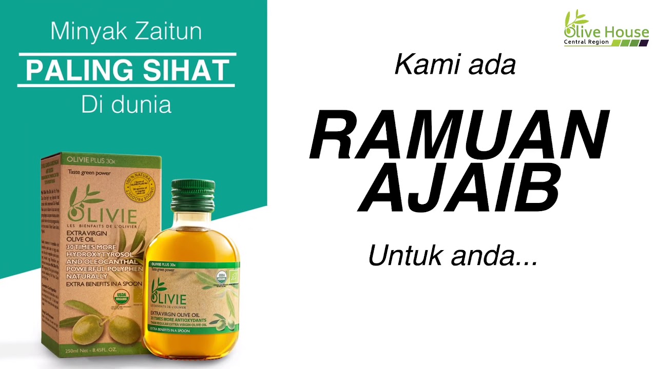 Khasiat Minyak Zaitun Olivie Plus 30x 