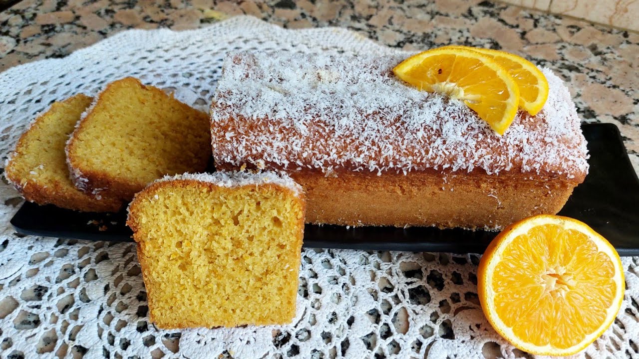 Cake à l'orange moelleux facile 🍊