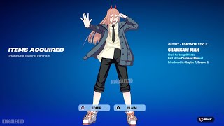 Cara Mendapatkan Skin Chainsaw Man SEKARANG GRATIS di Fortnite (Gaya LEGO Chainsaw Man Terbuka) C...