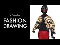 LEOPARD PRINT DRAWING TUTORIAL. Dsquared | Fashion Drawing