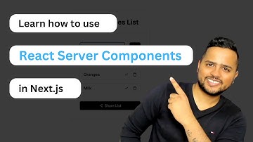 How to Use React Server Components in Next.js | Build a Grocery Tracking App Tutorial