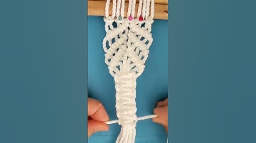 Square knot button macrame Macrame wallhanging #pattern #tutorial #diy #homedecor