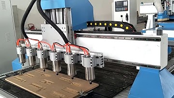 Multi-head wood cnc router