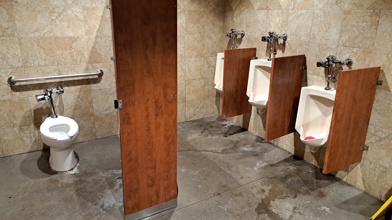 Shell Space Restroom Shell Men's Restroom - YouTube