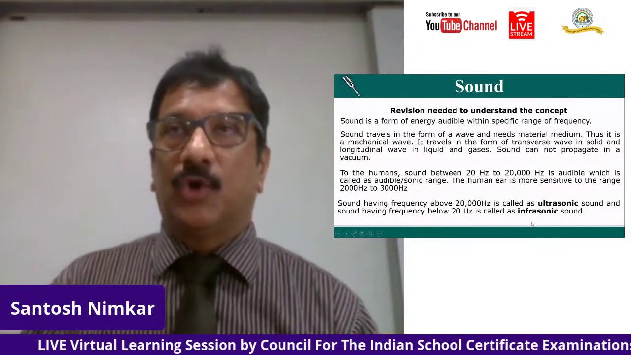 ICSE Physics: Sound (Free and Forced Vibrations)