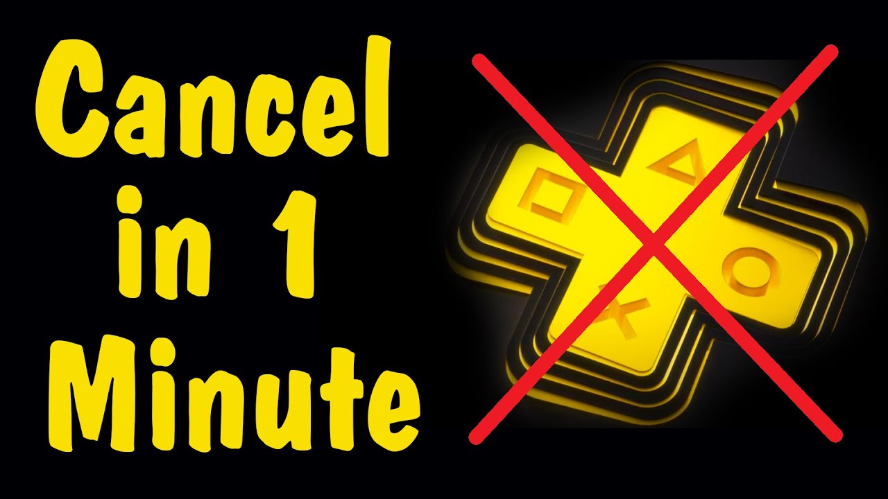 How to cancel playstation plus subscription using the playstation