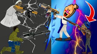 ICE SCREAM MAN VS GRANNY AND GRANDPA -GUN WAR-  PARODY ANİMATON - DRAWİNG CARTOONS 2 HD screenshot 5