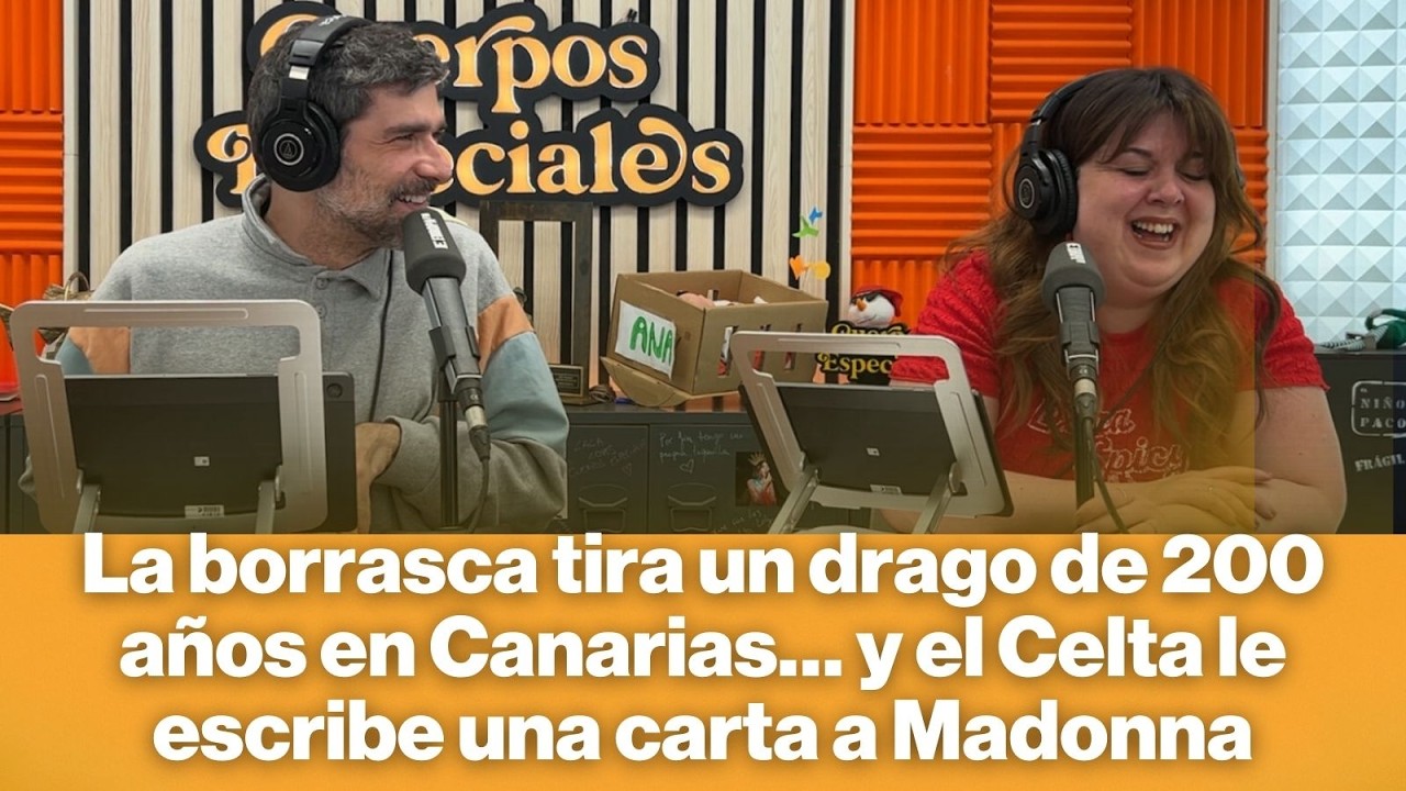 La borrasca tira un drago de 200 años en Canarias… y el Celta le escribe una carta a Madonna