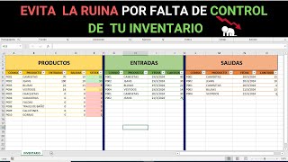 ✔️ Cómo Crear una Tabla de Control de Inventario de Entradas y Salidas en Excel ( Facil y Rapido )