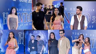 Chetna Pande Manisha Rani Shiv thakare Arjun Bijlani With Wife At Movie Screening in Mumbai