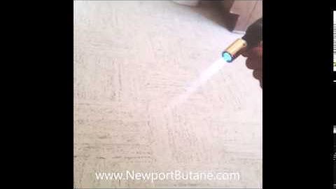 Newport Zero Butane Torch in Action