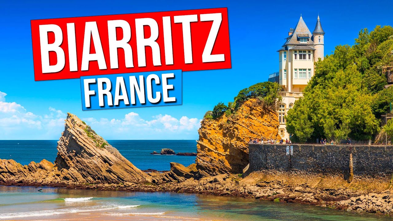 BIARRITZ - FRANCE (City tour of Biarritz, France in 4K) - YouTube