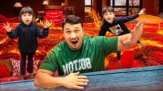 картинка: ПОЛ ЭТО ЛАВА🔥🔥🔥 ӨТЕ ҚИЫН БОЛДЫ😱 ЖАСМИН МЕН ТОМИКОШ МЫҚТЫ ОЙНАЙДЫ ЕКЕН😁