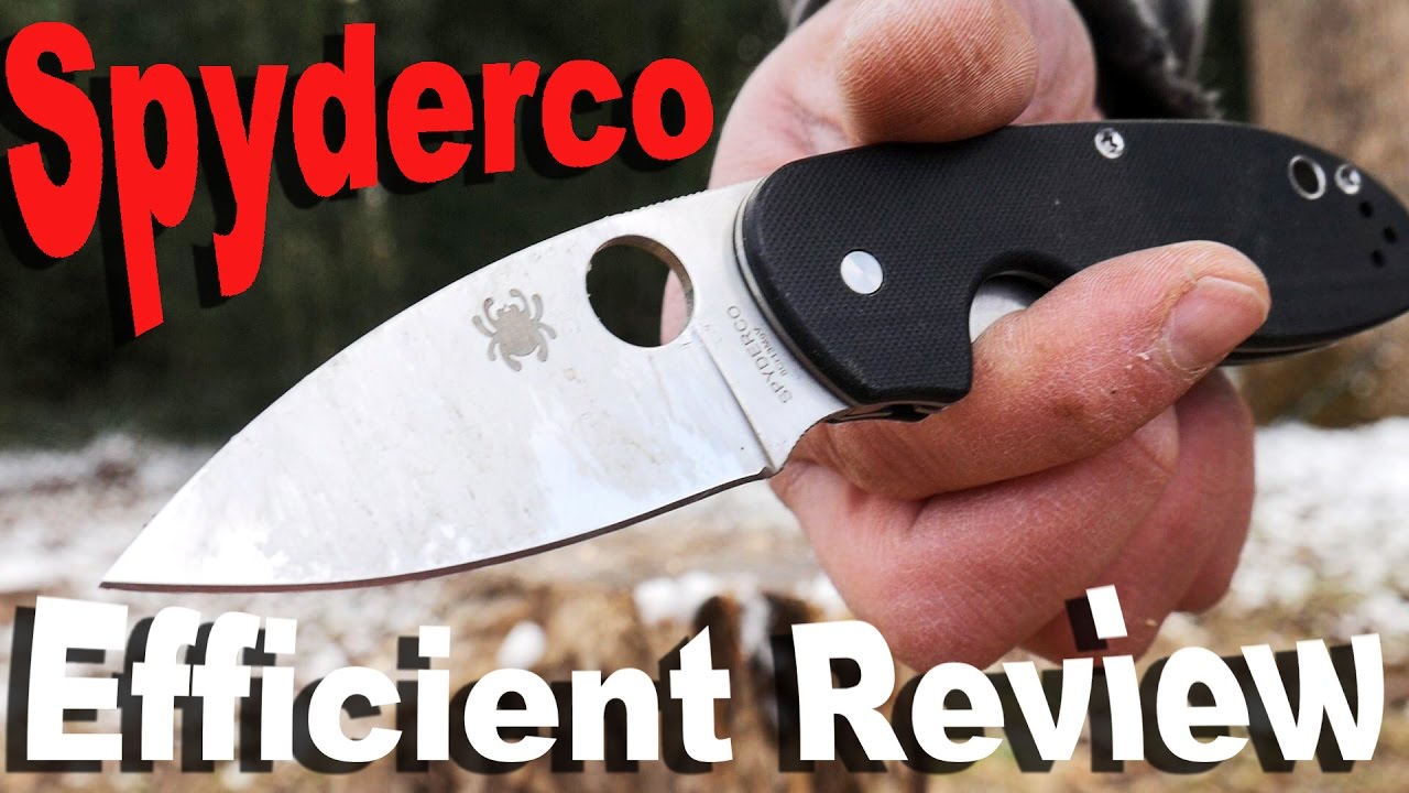 Spyderco Efficient Pocket Knife Review. A more compact Tenacious killer
