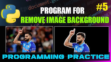 Python Program to Remove Image Background  || Python Programming Practice || RD Coding Vines